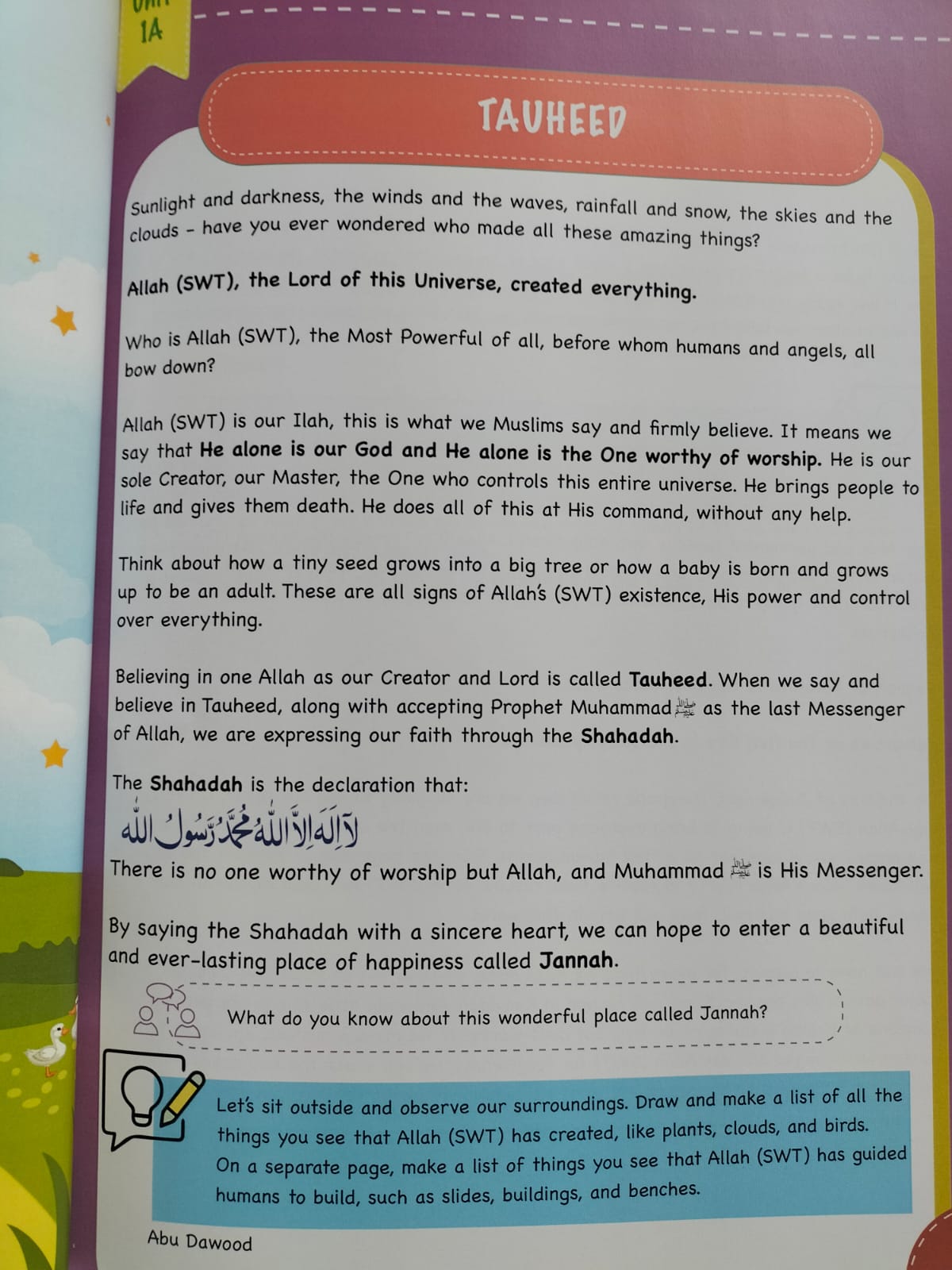 Journey to Jannah (Grade 5)